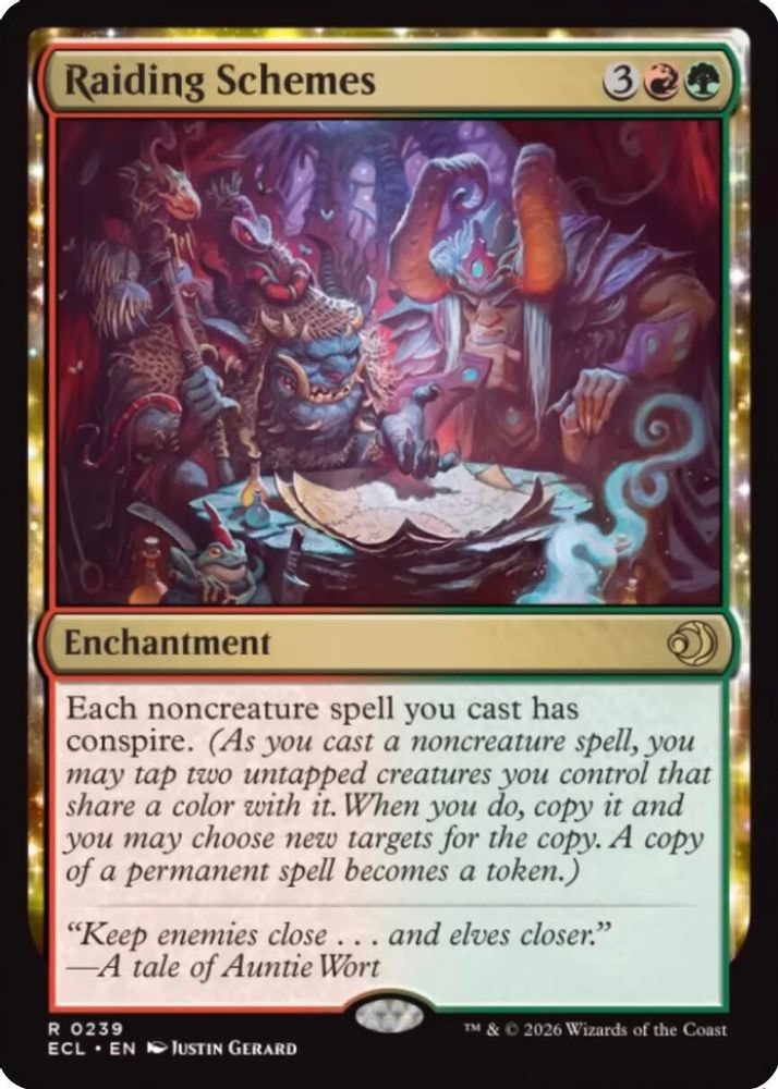 2026 Magic: The Gathering: Lorwyn Eclipsed (ECL) - Raiding Schemes (#239, Rare) (, Near Mint)