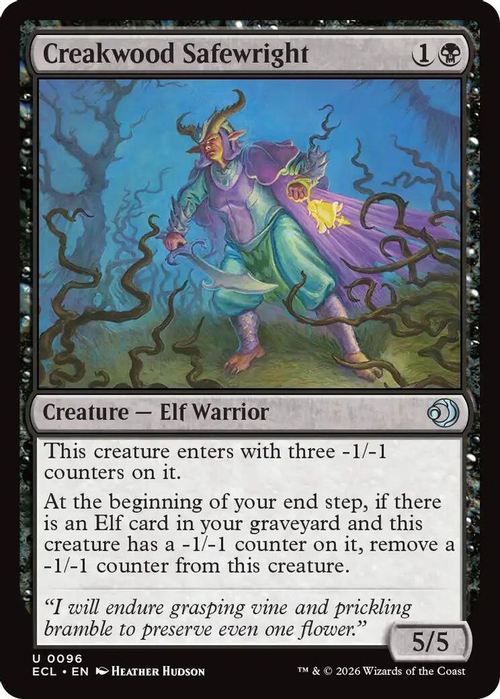 2026 Magic: The Gathering: Lorwyn Eclipsed (ECL) - Creakwood Safewright (#96, Uncommon) (, Near Mint)
