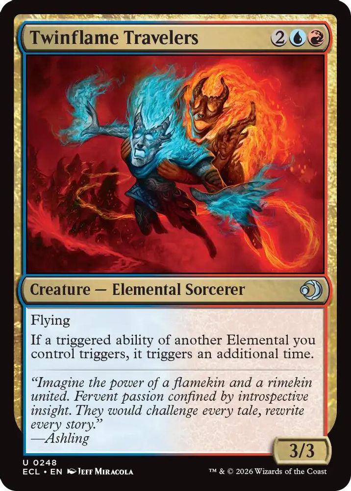 2026 Magic: The Gathering: Lorwyn Eclipsed (ECL) - Twinflame Travelers (#248, Uncommon) (, Near Mint)