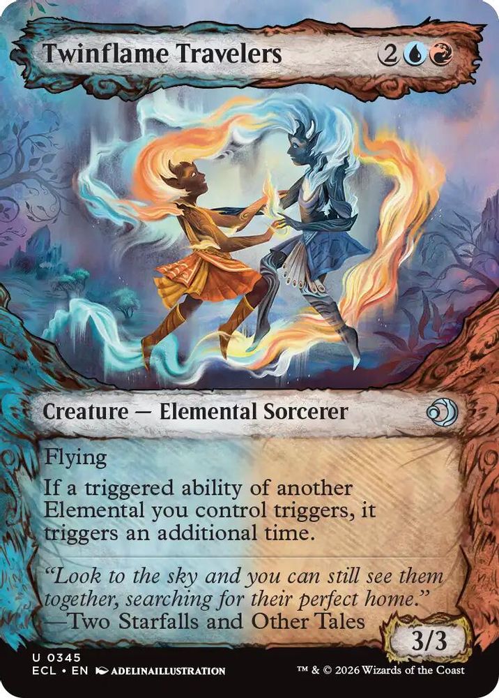 2026 Magic: The Gathering: Lorwyn Eclipsed (ECL) - Twinflame Travelers Showcase (#345, Uncommon) (, Near Mint)