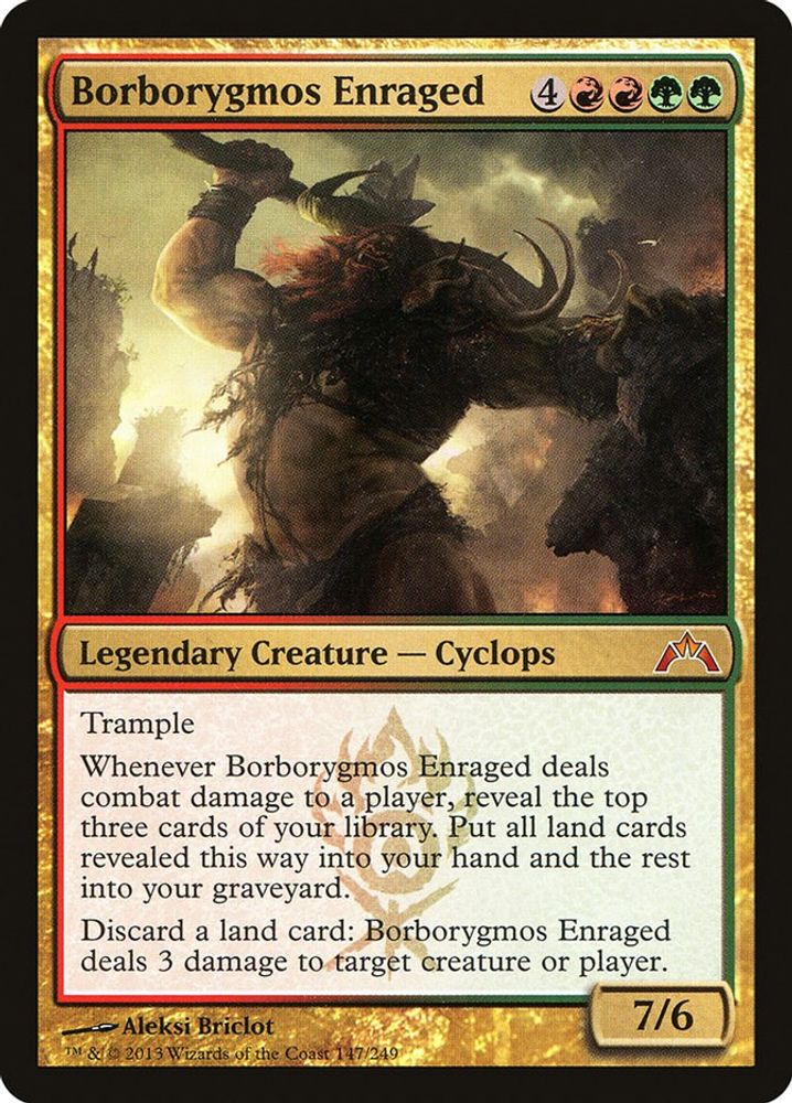 2013 Magic: The Gathering: Gatecrash (GTC) - Borborygmos Enraged (#147, Mythic Rare) (, Near Mint)