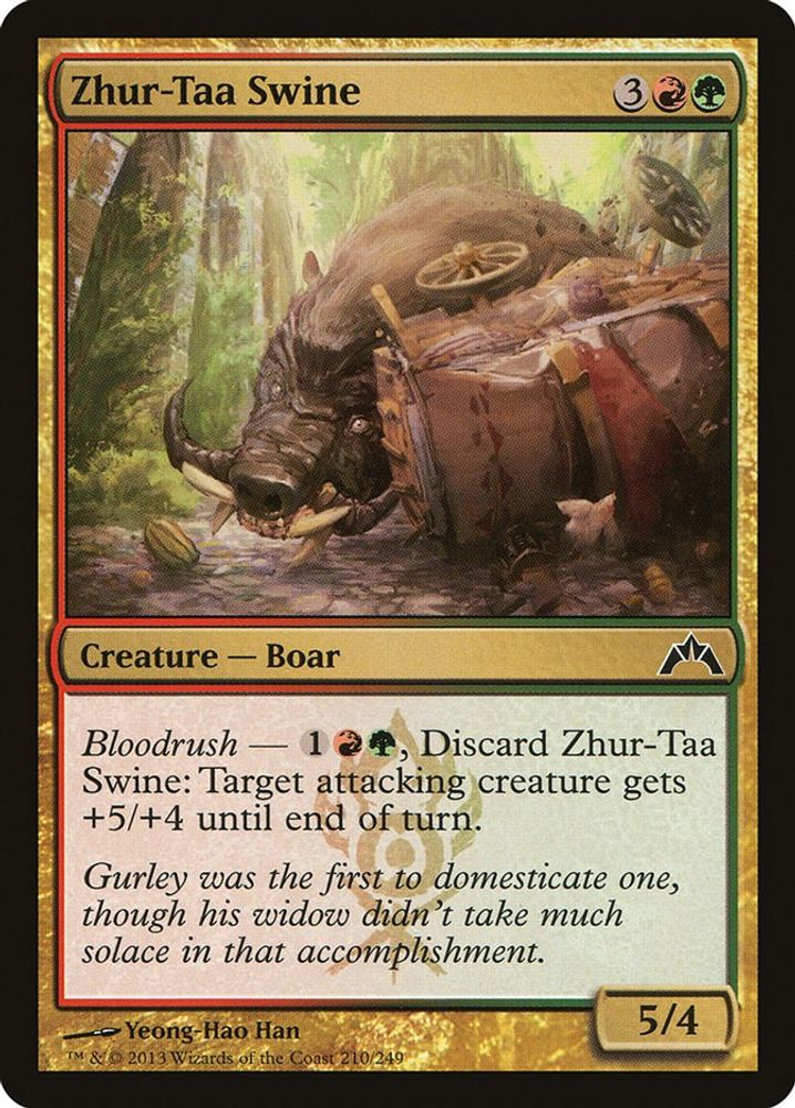 2013 Magic: The Gathering: Gatecrash (GTC) - Zhur Taa Swine (#210, Common) (, Near Mint)