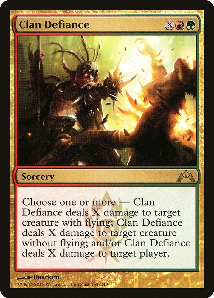 2013 Magic: The Gathering: Gatecrash (GTC) - Clan Defiance (#151, Rare) (, Near Mint)