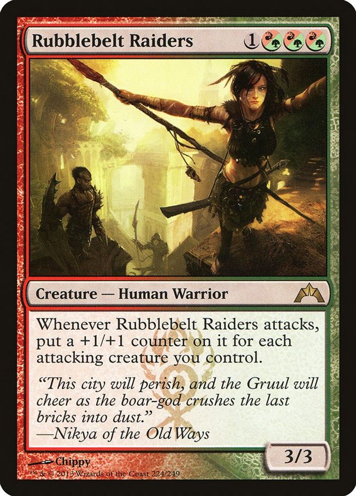 2013 Magic: The Gathering: Gatecrash (GTC) - Rubblebelt Raiders (#224, Rare) (, Near Mint)