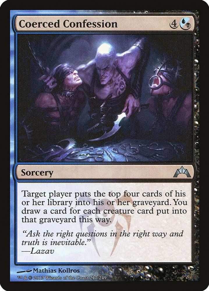 2013 Magic: The Gathering: Gatecrash (GTC) - Coerced Confession (#217, Uncommon) (, Near Mint)