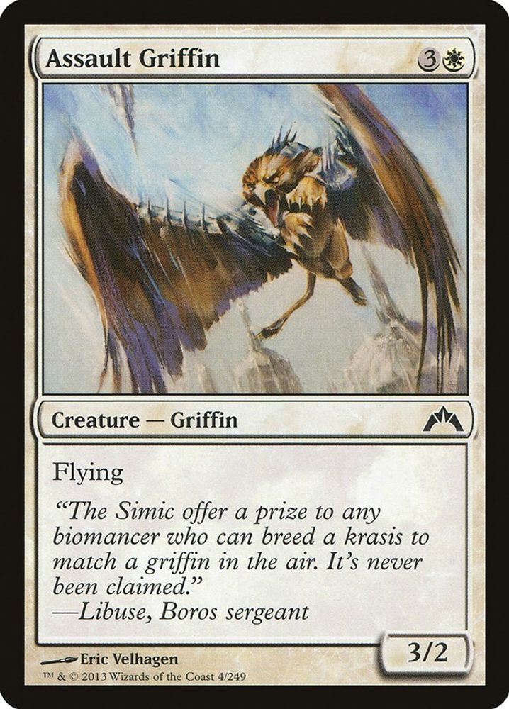 2013 Magic: The Gathering: Gatecrash (GTC) - Assault Griffin (#4, Common) (, Near Mint)