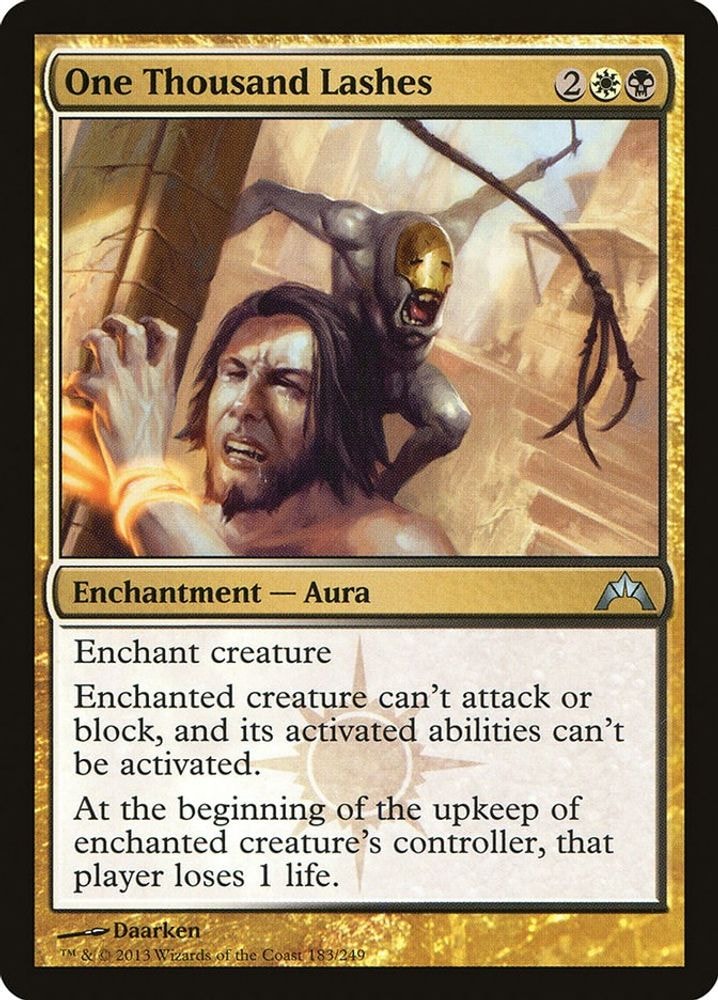 2013 Magic: The Gathering: Gatecrash (GTC) - One Thousand Lashes (#183, Uncommon) (, Near Mint)