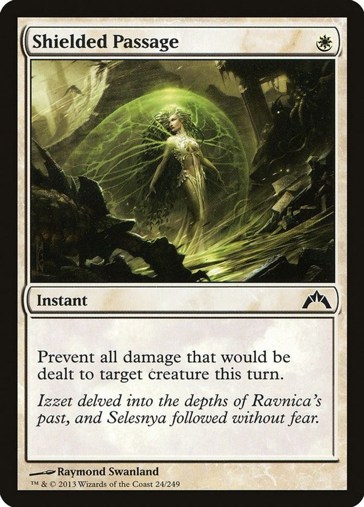2013 Magic: The Gathering: Gatecrash (GTC) - Shielded Passage (#24, Common) (, Near Mint)
