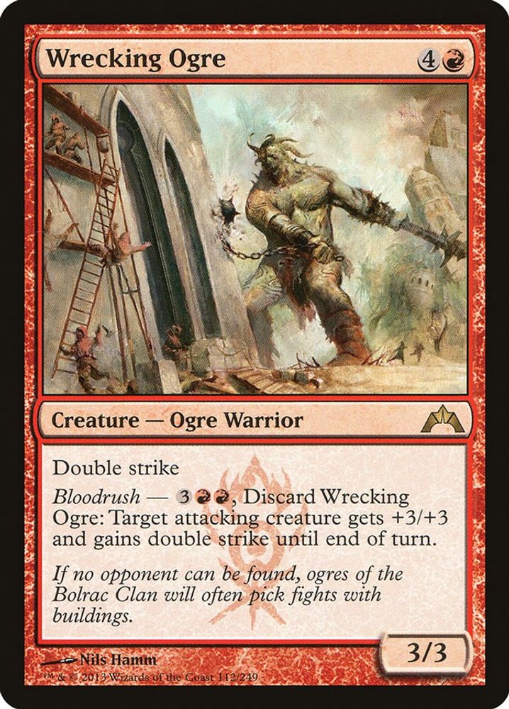 2013 Magic: The Gathering: Gatecrash (GTC) - Wrecking Ogre (#112, Rare) (, Near Mint)