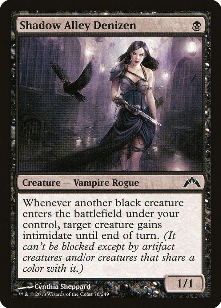 2013 Magic: The Gathering: Gatecrash (GTC) - Shadow Alley Denizen (#76, Common)