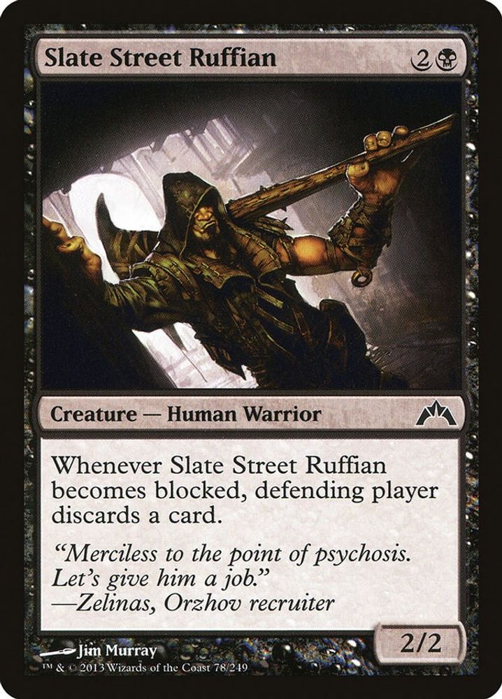 2013 Magic: The Gathering: Gatecrash (GTC) - Slate Street Ruffian (#78, Common) (, Near Mint)