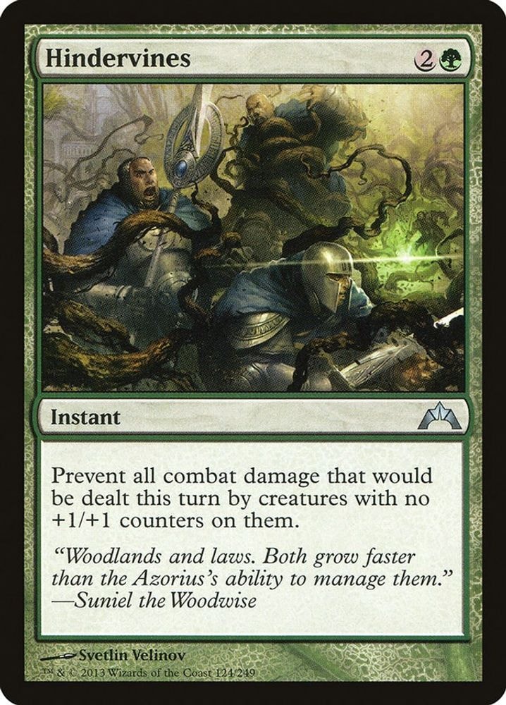 2013 Magic: The Gathering: Gatecrash (GTC) - Hindervines (#124, Uncommon) (, Near Mint)