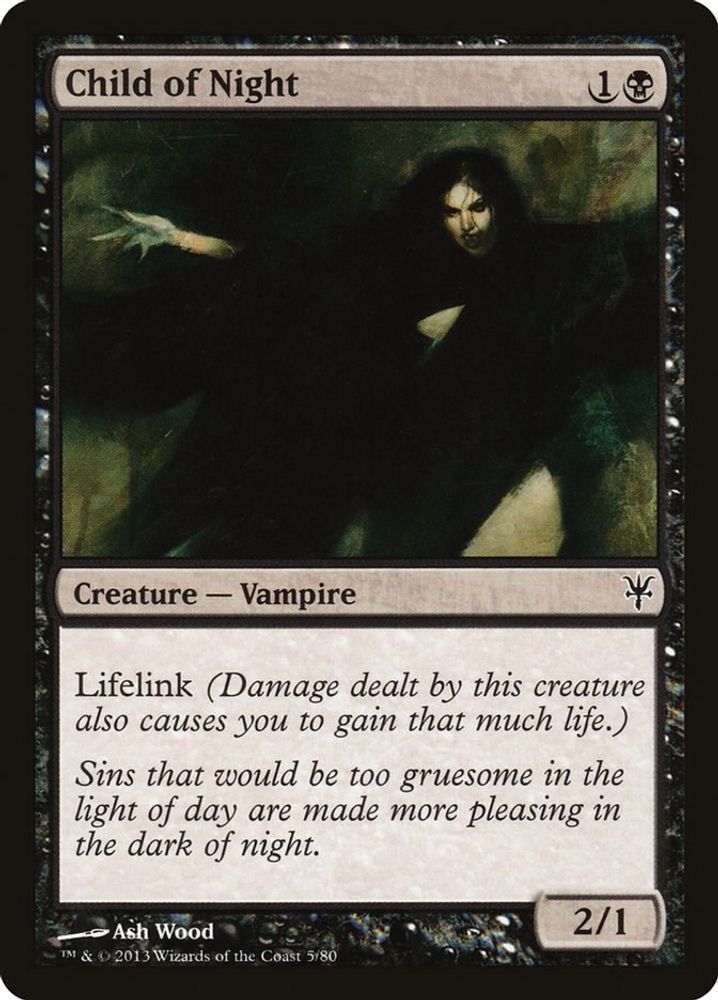 2013 Magic: The Gathering: Duel Decks: Sorin vs. Tibalt (DDK) - Child of Night (#5, Common) (, Near Mint)