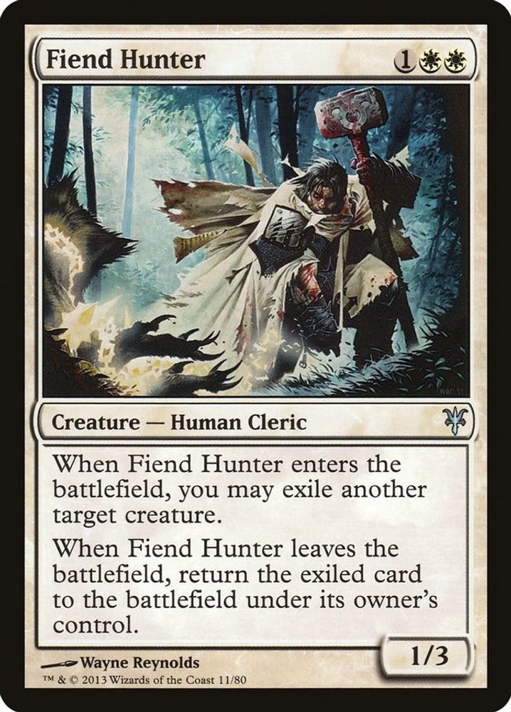 2013 Magic: The Gathering: Duel Decks: Sorin vs. Tibalt (DDK) - Fiend Hunter (#11, Uncommon) (, Near Mint)