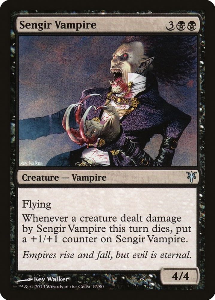 2013 Magic: The Gathering: Duel Decks: Sorin vs. Tibalt (DDK) - Sengir Vampire (#17, Uncommon) (, Near Mint)