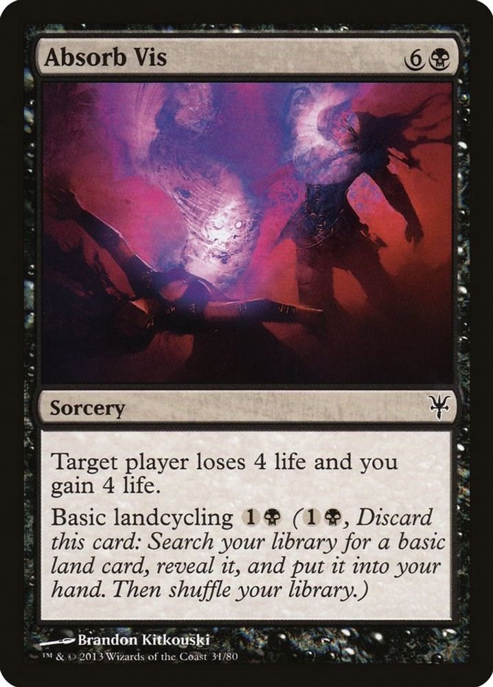 2013 Magic: The Gathering: Duel Decks: Sorin vs. Tibalt (DDK) - Absorb Vis (#31, Common) (, Near Mint)