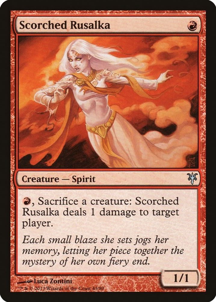 2013 Magic: The Gathering: Duel Decks: Sorin vs. Tibalt (DDK) - Scorched Rusalka (#43, Uncommon) (, Near Mint)