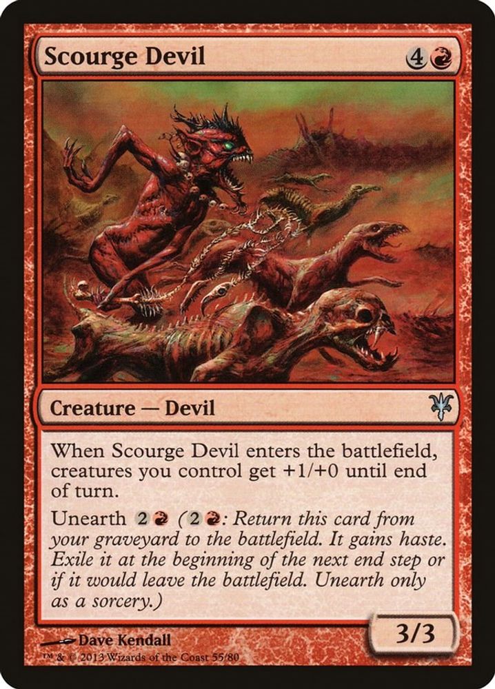 2013 Magic: The Gathering: Duel Decks: Sorin vs. Tibalt (DDK) - Scourge Devil (#55, Uncommon) (, Near Mint)
