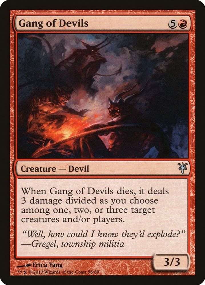 2013 Magic: The Gathering: Duel Decks: Sorin vs. Tibalt (DDK) - Gang of Devils (#56, Uncommon) (, Near Mint)