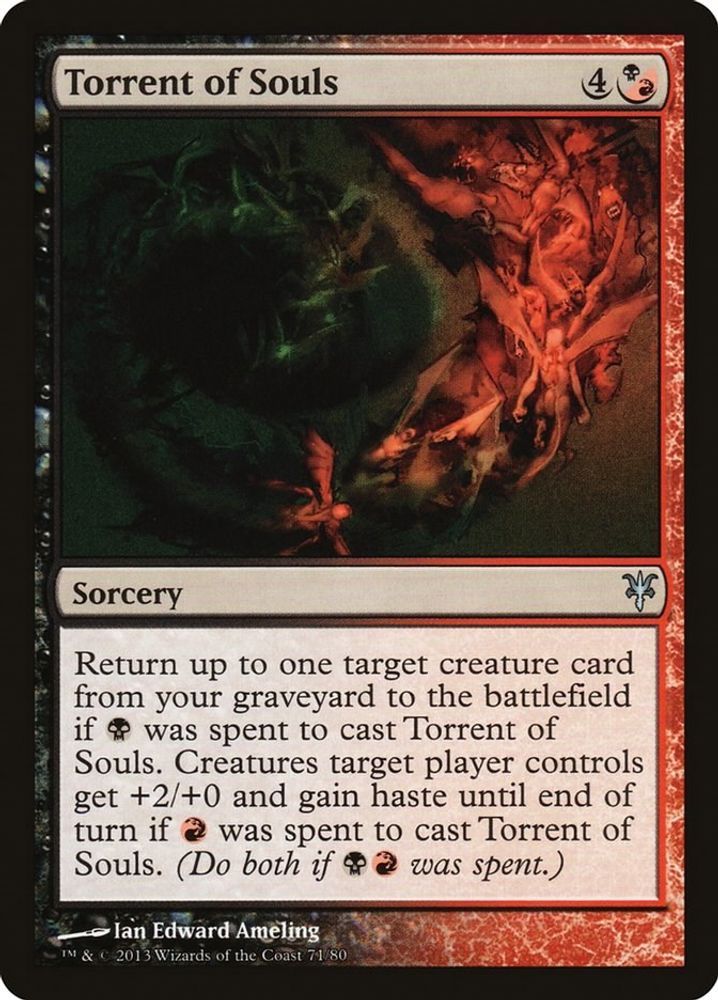 2013 Magic: The Gathering: Duel Decks: Sorin vs. Tibalt (DDK) - Torrent of Souls (#71, Uncommon) (, Near Mint)