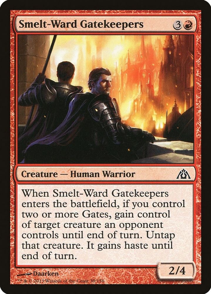 2013 Magic: The Gathering: Dragon's Maze (DGM) - Smelt Ward Gatekeepers (#39, Common) (, Near Mint)
