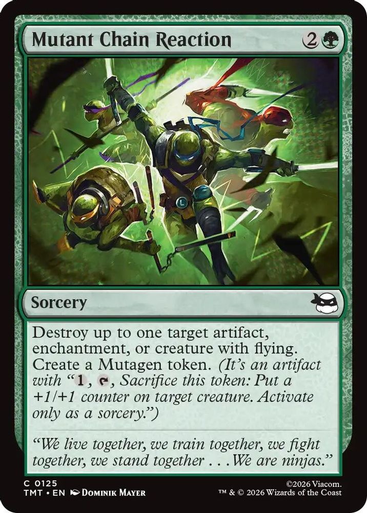 2026 Magic: The Gathering: Teenage Mutant Ninja Turtles (TMT) - Mutant Chain Reaction (#125, Common)