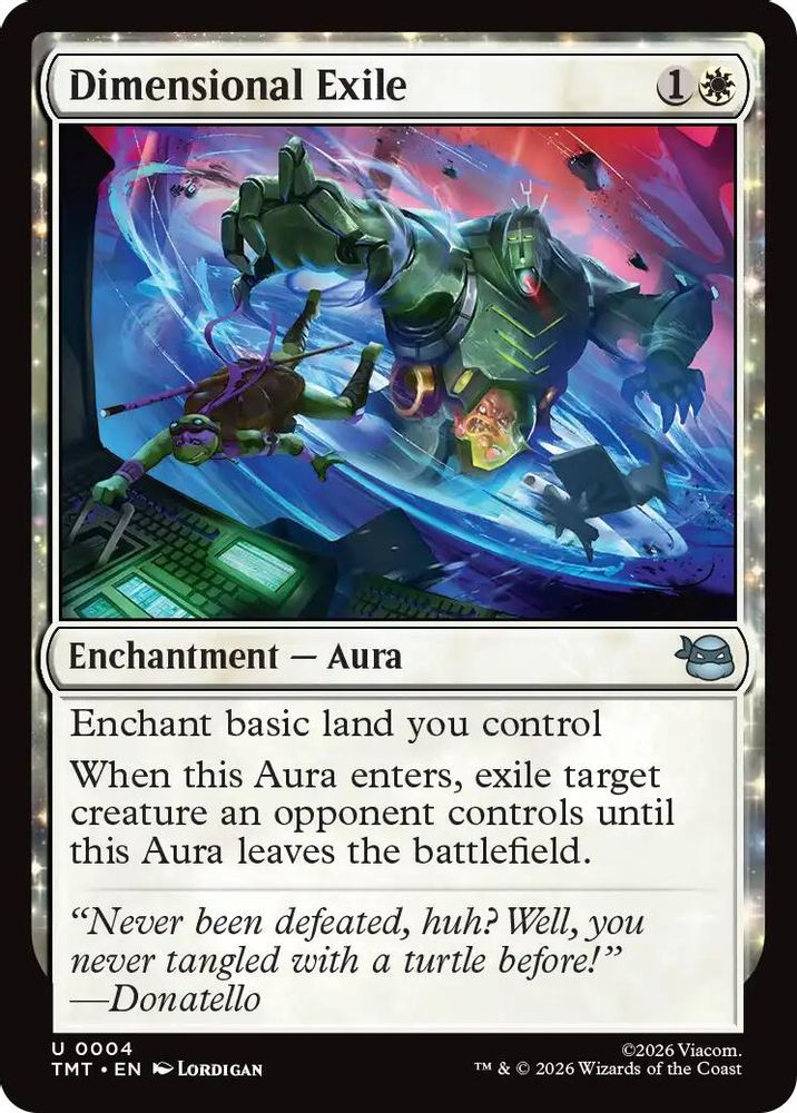 2026 Magic: The Gathering: Teenage Mutant Ninja Turtles (TMT) - Dimensional Exile (#4, Uncommon) (, Near Mint)
