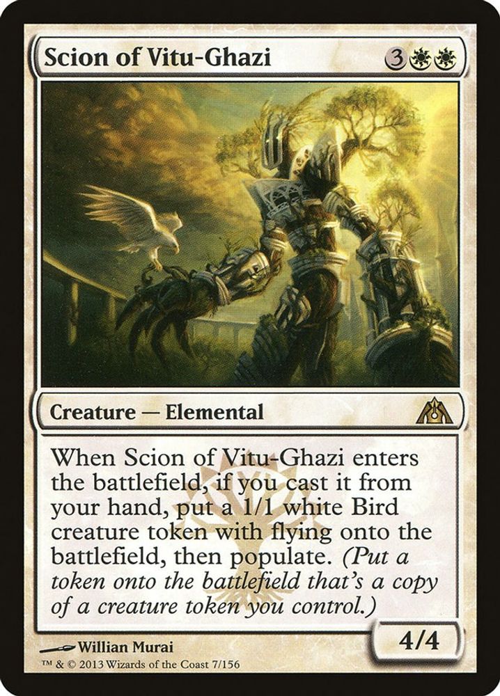 2013 Magic: The Gathering: Dragon's Maze (DGM) - Scion of Vitu Ghazi (#7, Rare) (, Near Mint)