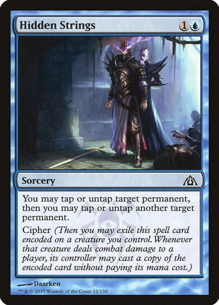 2013 Magic: The Gathering: Dragon's Maze (DGM) - Hidden Strings (#12, Common) (, Near Mint)