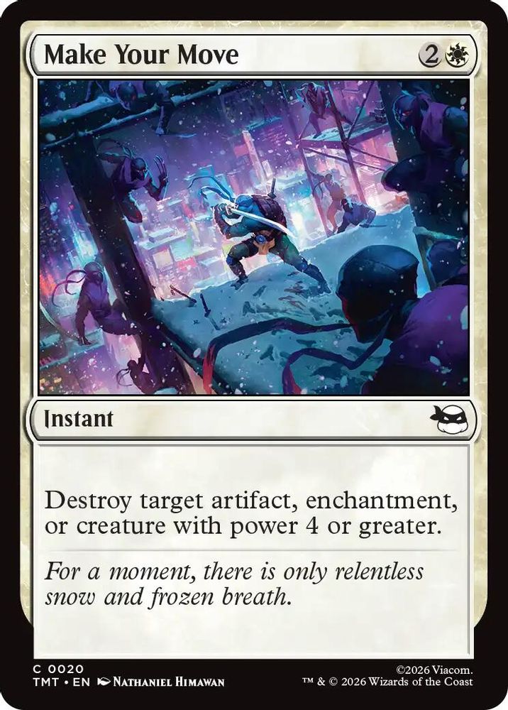 2026 Magic: The Gathering: Teenage Mutant Ninja Turtles (TMT) - Make Your Move (#20, Common) (, Near Mint)