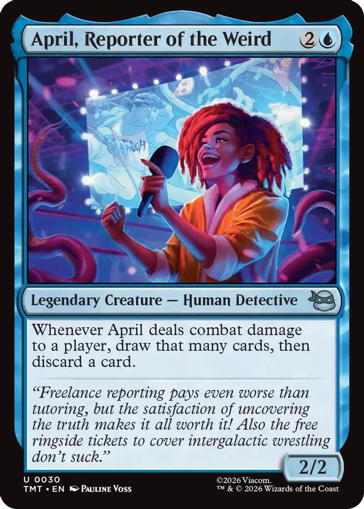 2026 Magic: The Gathering: Teenage Mutant Ninja Turtles (TMT) - April Reporter of the Weird (#30, Uncommon)