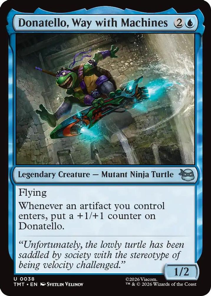2026 Magic: The Gathering: Teenage Mutant Ninja Turtles (TMT) - Donatello Way with Machines (#38, Uncommon) (, Near Mint)