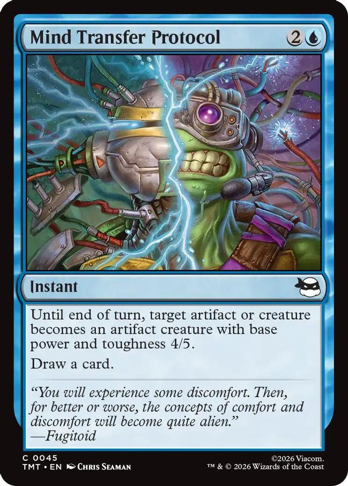 2026 Magic: The Gathering: Teenage Mutant Ninja Turtles (TMT) - Mind Transfer Protocol (#45, Common) (, Near Mint)