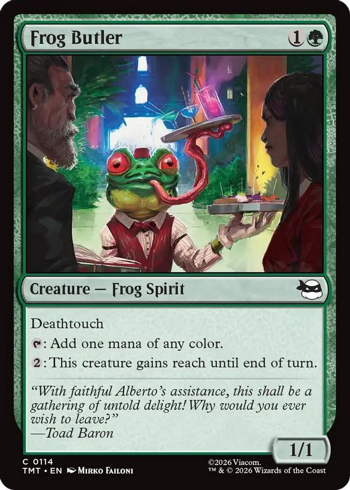 2026 Magic: The Gathering: Teenage Mutant Ninja Turtles (TMT) - Frog Butler (#114, Common) (, Near Mint)