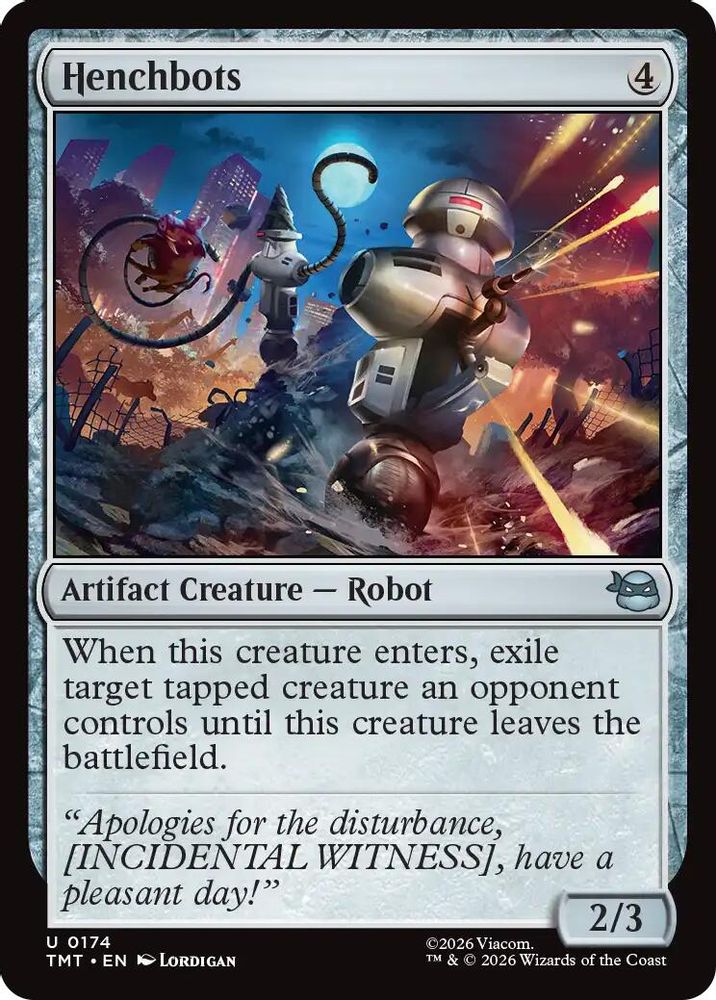 2026 Magic: The Gathering: Teenage Mutant Ninja Turtles (TMT) - Henchbots (#174, Uncommon) (, Near Mint)