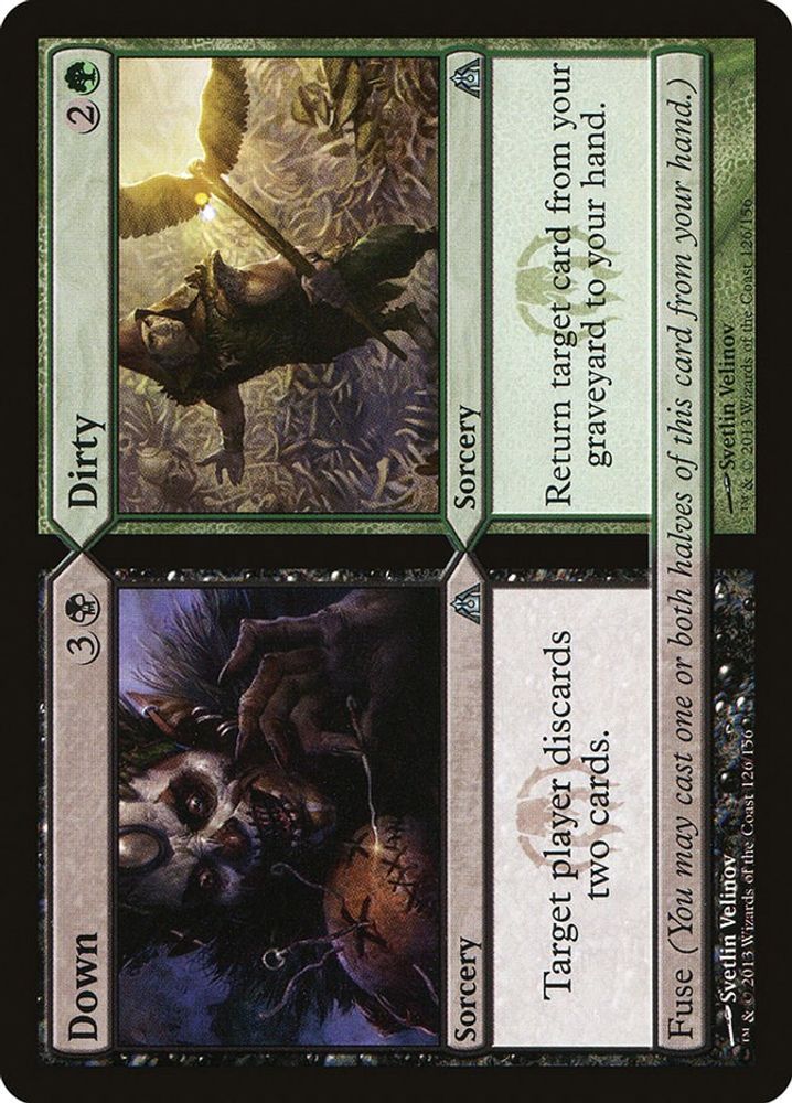 2013 Magic: The Gathering: Dragon's Maze (DGM) - Down Dirty (#126, Uncommon) (, Near Mint)