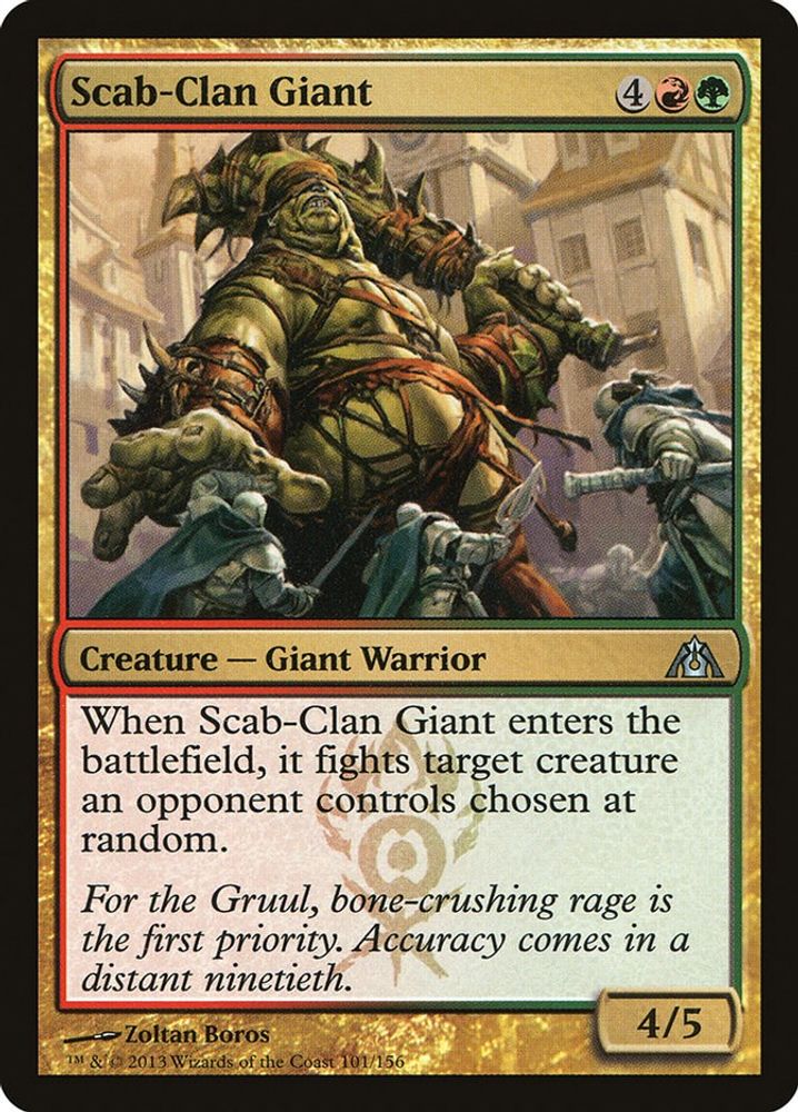 2013 Magic: The Gathering: Dragon's Maze (DGM) - Scab Clan Giant (#101, Uncommon) (, Near Mint)