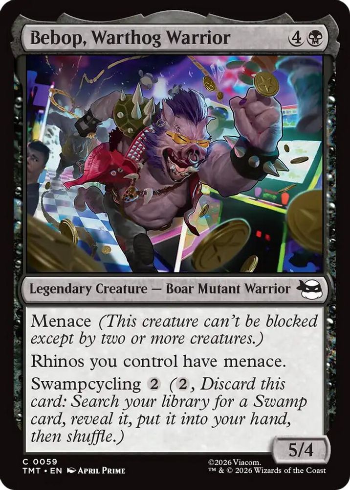 2026 Magic: The Gathering: Teenage Mutant Ninja Turtles (TMT) - Bebop Warthog Warrior (#59, Common) (, Near Mint)