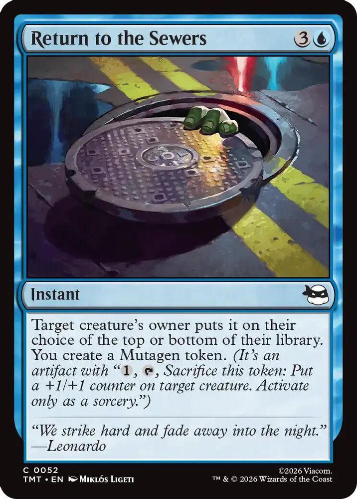 2026 Magic: The Gathering: Teenage Mutant Ninja Turtles (TMT) - Return to the Sewers (#52, Common) (, Near Mint)
