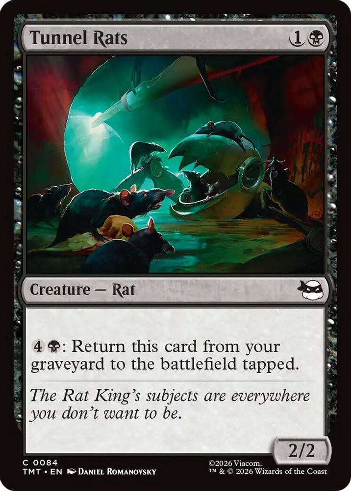2026 Magic: The Gathering: Teenage Mutant Ninja Turtles (TMT) - Tunnel Rats (#84, Common) (, Near Mint)