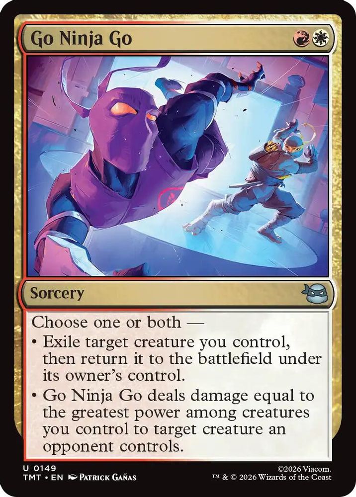 2026 Magic: The Gathering: Teenage Mutant Ninja Turtles (TMT) - Go Ninja Go (#149, Uncommon) (, Near Mint)