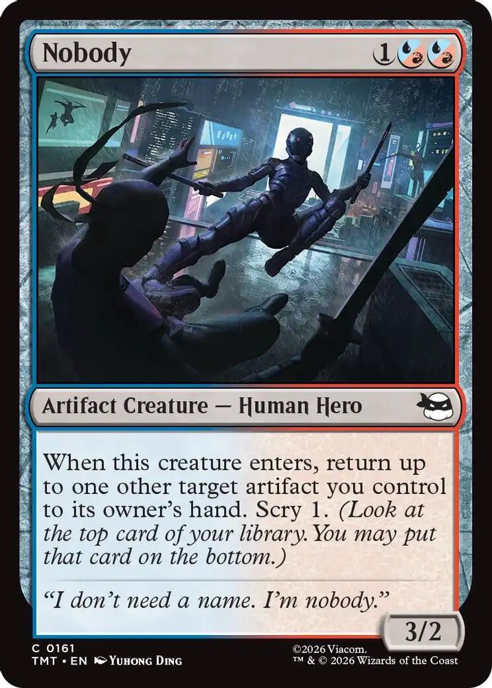 2026 Magic: The Gathering: Teenage Mutant Ninja Turtles (TMT) - Nobody (#161, Common)