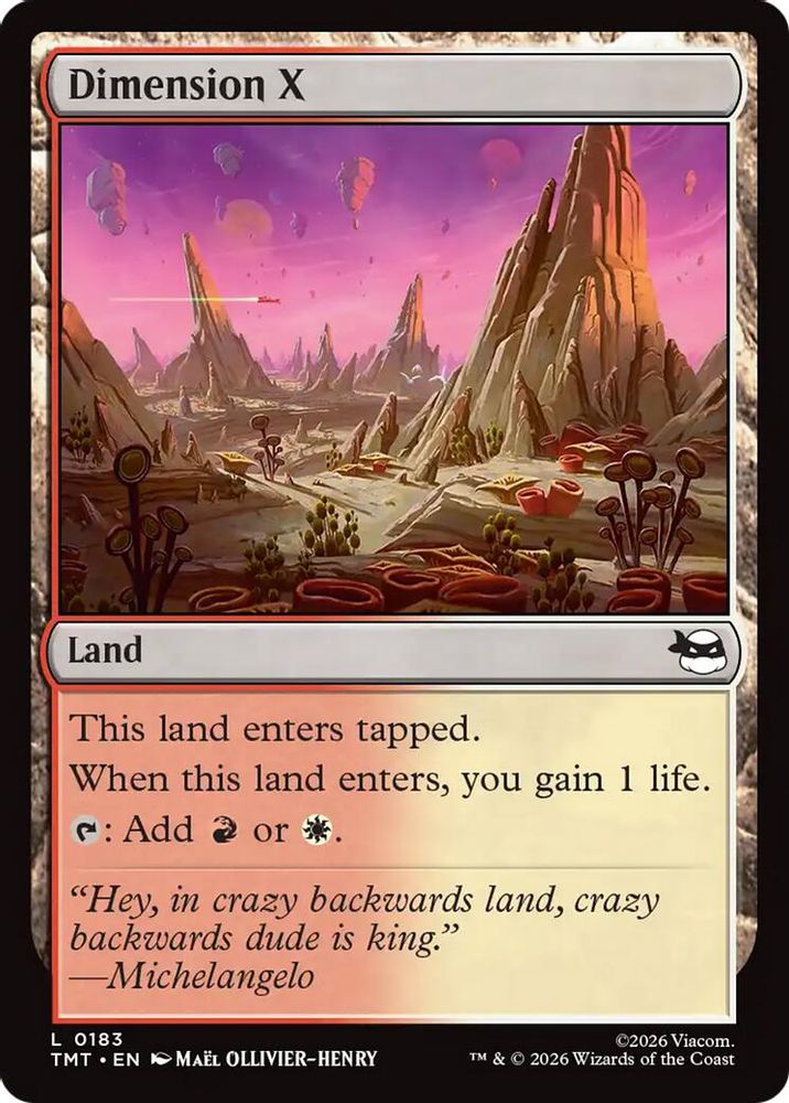 2026 Magic: The Gathering: Teenage Mutant Ninja Turtles (TMT) - Dimension X (#183, Land) (, Near Mint)
