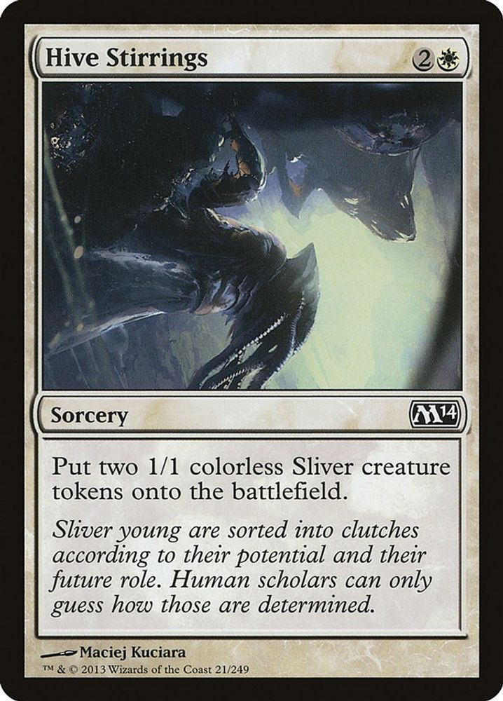 2013 Magic: The Gathering: Magic 2014 (M14) (M14) - Hive Stirrings (#21, Common) (, Near Mint)