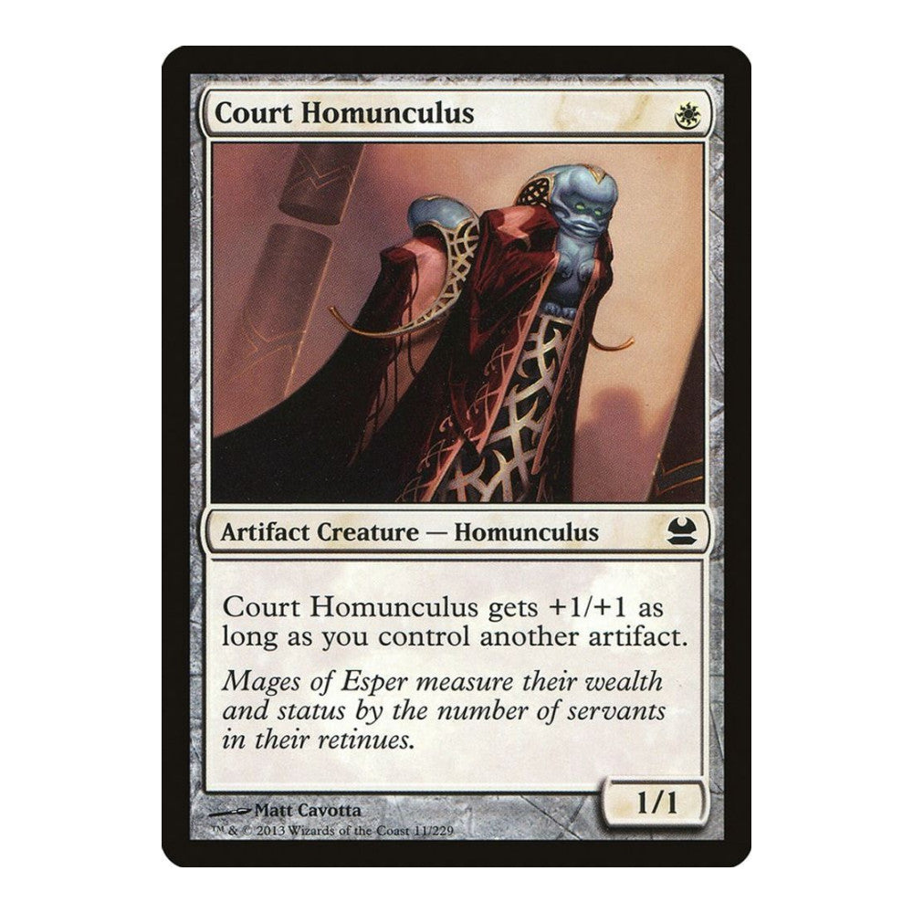 2013 Magic: The Gathering: Modern Masters (MMA) - Court Homunculus (#11, Common) (, Near Mint)