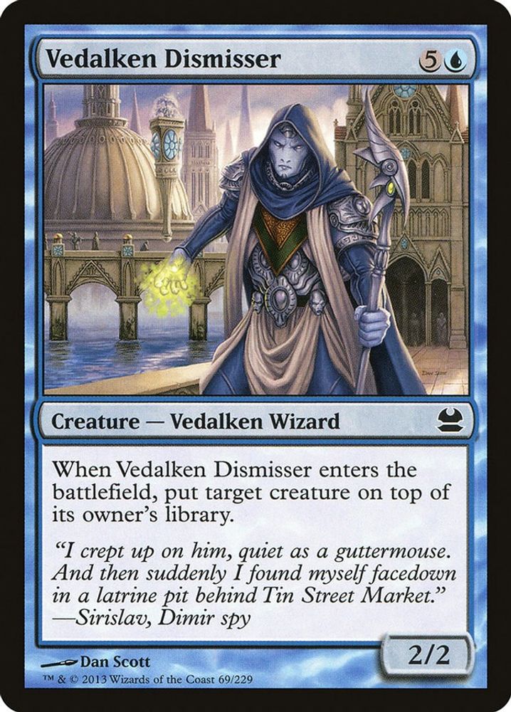 2013 Magic: The Gathering: Modern Masters (MMA) - Vedalken Dismisser (#69, Common) (Foil, Near Mint)