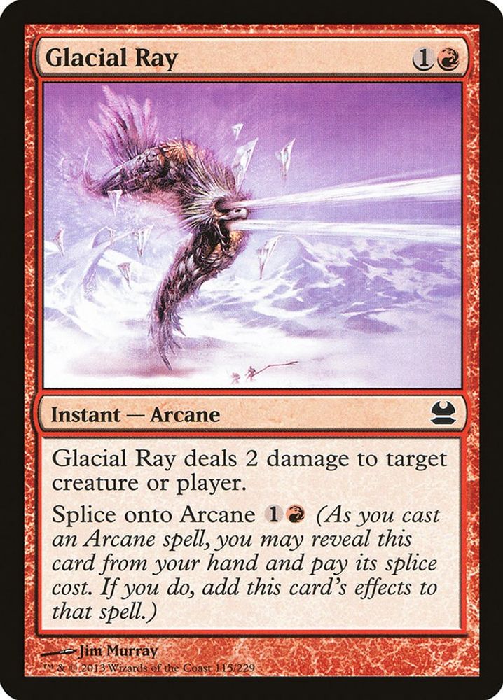 2013 Magic: The Gathering: Modern Masters (MMA) - Glacial Ray (#115, Common) (Foil, Near Mint)