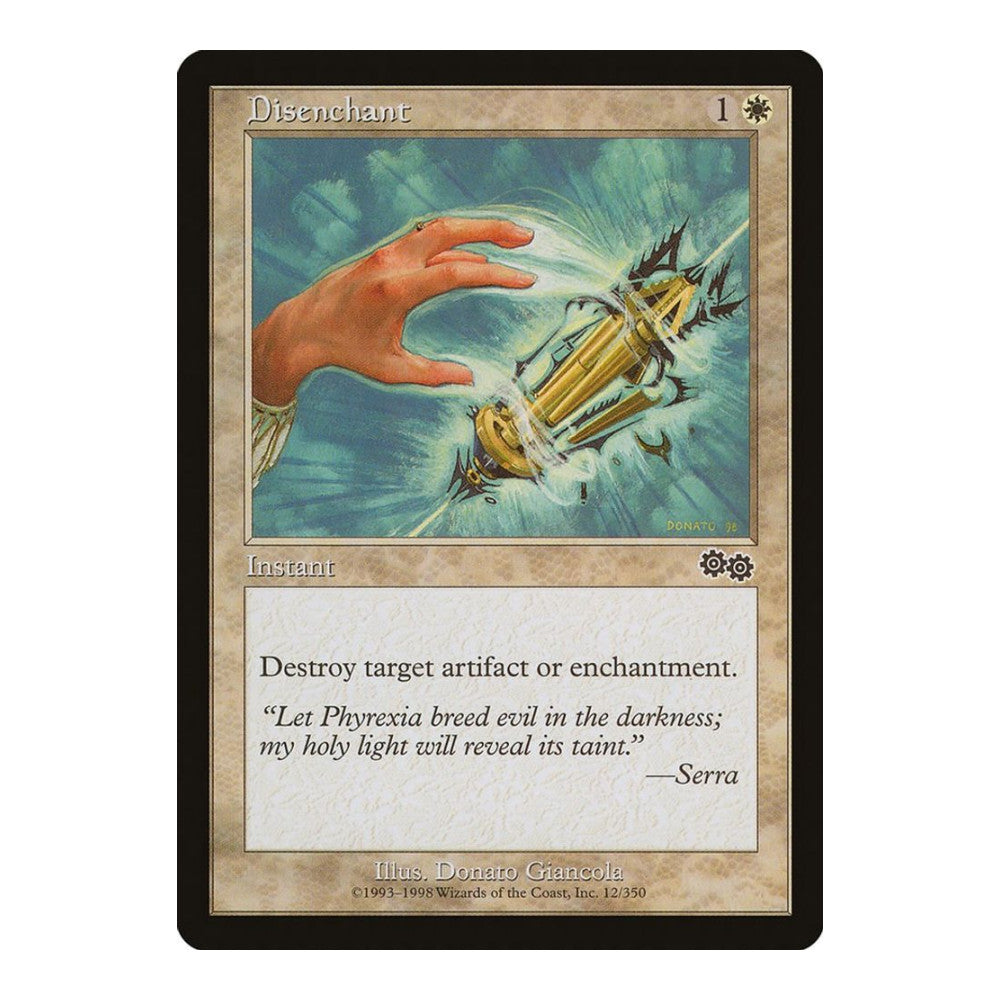 1998 Magic: The Gathering: Urza's Saga (USG) - Disenchant (#12, Common) (, Near Mint)