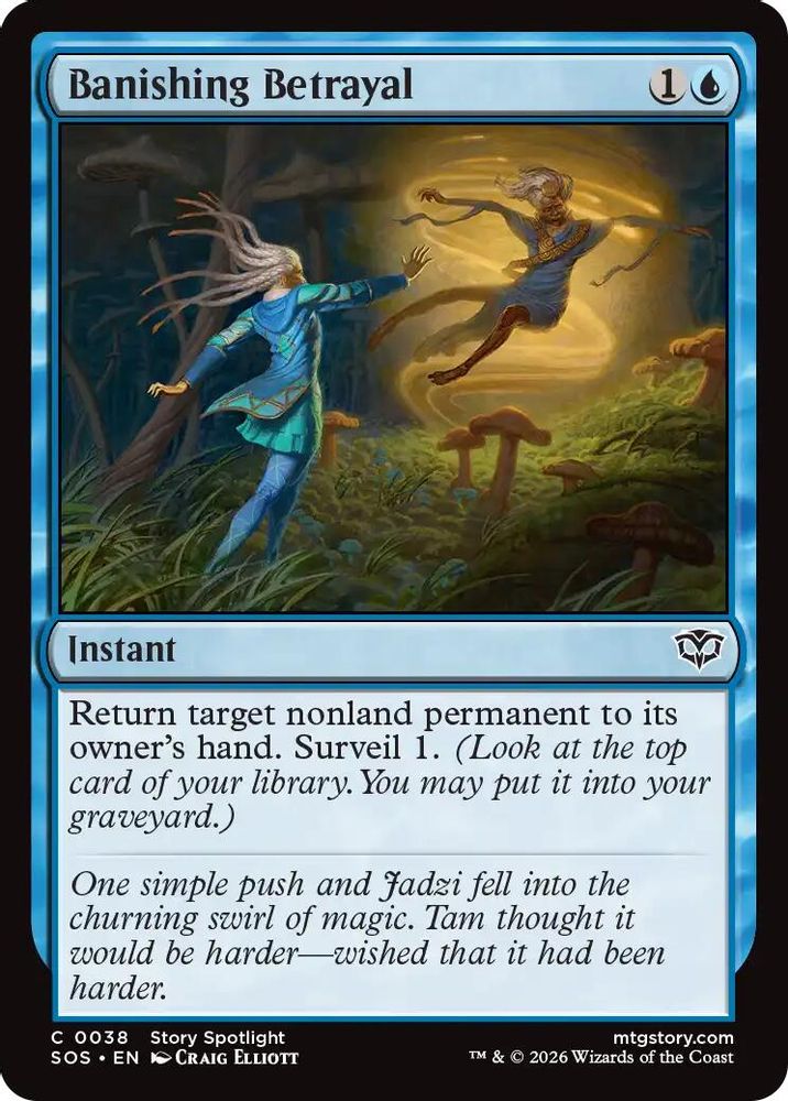 2026 Magic: The Gathering: Secrets of Strixhaven (SOS) - Banishing Betrayal (#38, Common)