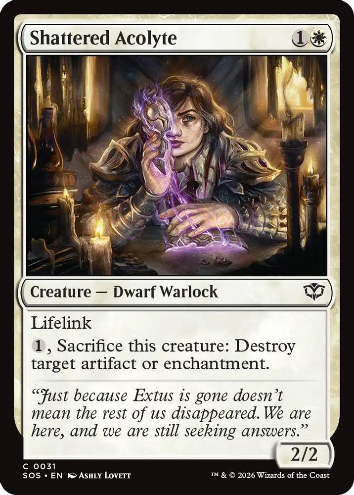 2026 Magic: The Gathering: Secrets of Strixhaven (SOS) - Shattered Acolyte (#31, Common) (, Near Mint)